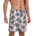 thumbnail image 2 of Wukai Turtle Men’s Short Pajama Pants With Pockets Soft Sleep Pj Shorts for Men-4X-Large, 2 of 6