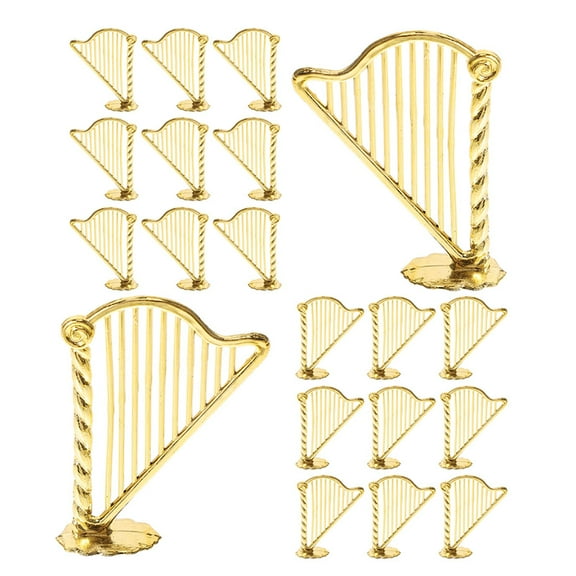 30 Pcs Mini Musical Instrument Model Miniature Instruments Golden