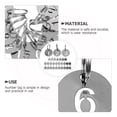 thumbnail image 3 of 30Pcs Number ID Tags Key Chain Stainless Steel Numbered 1-30 Tags Round Shaped Numbered Tags, 3 of 7