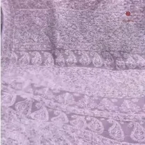 Lilac Full Jaal Chikankari Hand Embroidered Saree