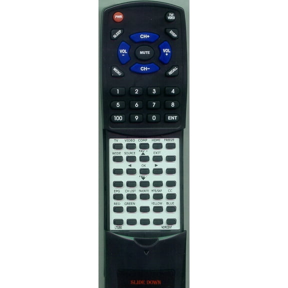 Replacement Remote for NORCENT RTLT3250, LT3251, LT3250