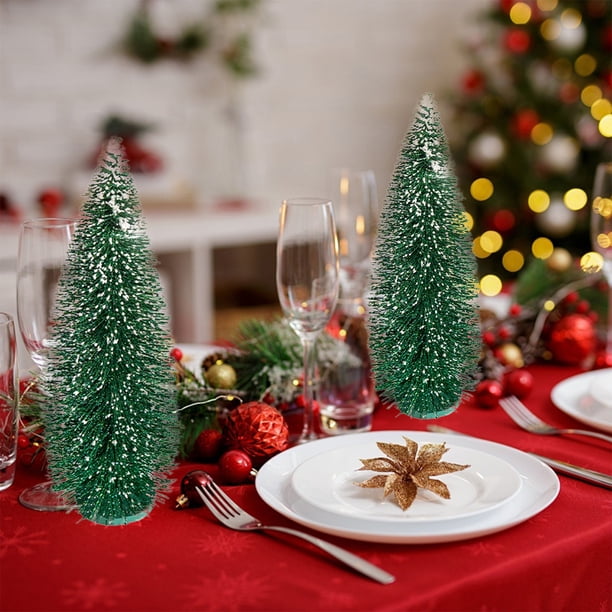 Rbol De Navidad Artesanal, Mini Decoracin Para El Hogar, Luces Led, Ambiente Festivo, Decoracin De Escritorio, Regalo Para La Familia, Pequeo Rbol Artificial, Adorno Navideo, Estilo, UKHBMC