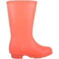 thumbnail image 4 of ABSOLUTE FOOTWEAR Childrens Kids Slip On Florescent Waterproof Rain Winter Welly Wellington Boots - Orange - US Child 13, 4 of 7