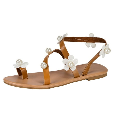 

zuwimk Beach Sandals For Women Women s Slingback Sling Back Sandals Brown