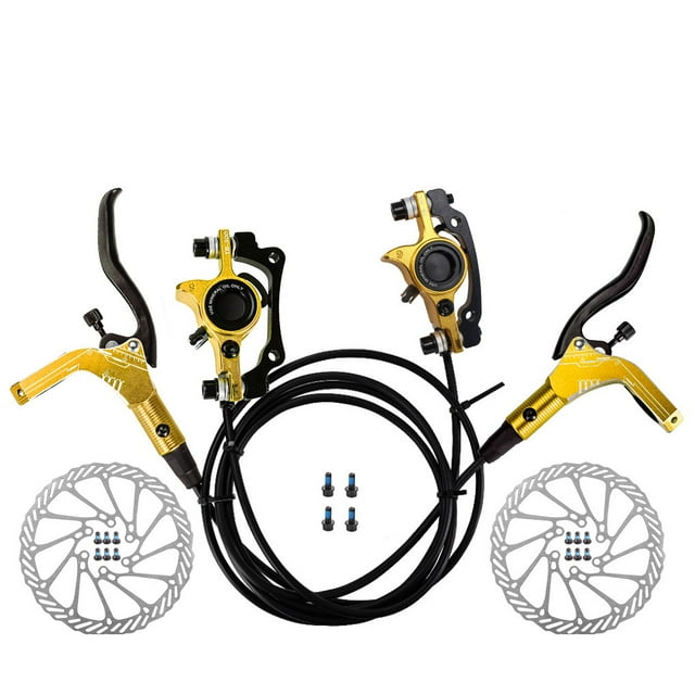 letairis Ensemble de Freins à Disque Accessoires de Vélos Composants Kit de Freinage de Roue de Vélo Composant Modifié Double Face Dorée