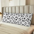 thumbnail image 6 of Body Pillow Cover - soccer football balls white Soft Body Pillow Cover with Zipper, Comfort Body Pillow Pillowcase, Body Pillow Case Cover 20 x 54, 6 of 7