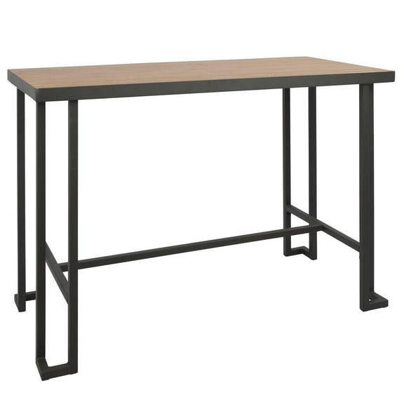Belen Kox Roman Industrial Counter Table in Grey and Natural