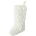 thumbnail image 2 of White Fur Christmas Stocking, 20", by My Texas House, 2 of 5