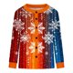 thumbnail image 5 of Puntoco Chaqueta Tipo Cárdigan Informal Con Botones Y Estampado Navideño Para Mujer, 5 of 5