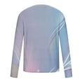 thumbnail image 5 of cllios Long Sleeve Shirts for Men Big and Tall Casual 3D Line Print T-Shirt Crewneck Tees Mens Regular-Fit Shirt Workout Pullover Tops Light Blue XXXL, 5 of 5