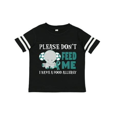 

Inktastic Please Dont Feed Me I Have a Food Allergy with Elephant and Ribbon Gift Toddler Boy or Toddler Girl T-Shirt