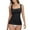 Black, variant on Women's Square Neck Tank Top Seamless Tummy Control Body Shaper for Workout Support Surgery Recovery Coffee