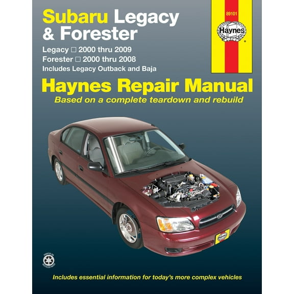 Subaru Legacy & Forester covering Legacy (00-09) & Forester (00-08), inc. Legacy Outback & Baja Haynes Repair Manual ^