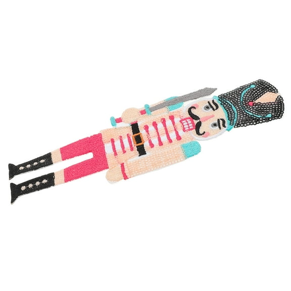 Worgeous Patches Iron On Nutcracker Sequin Patches Multi 1Pcs