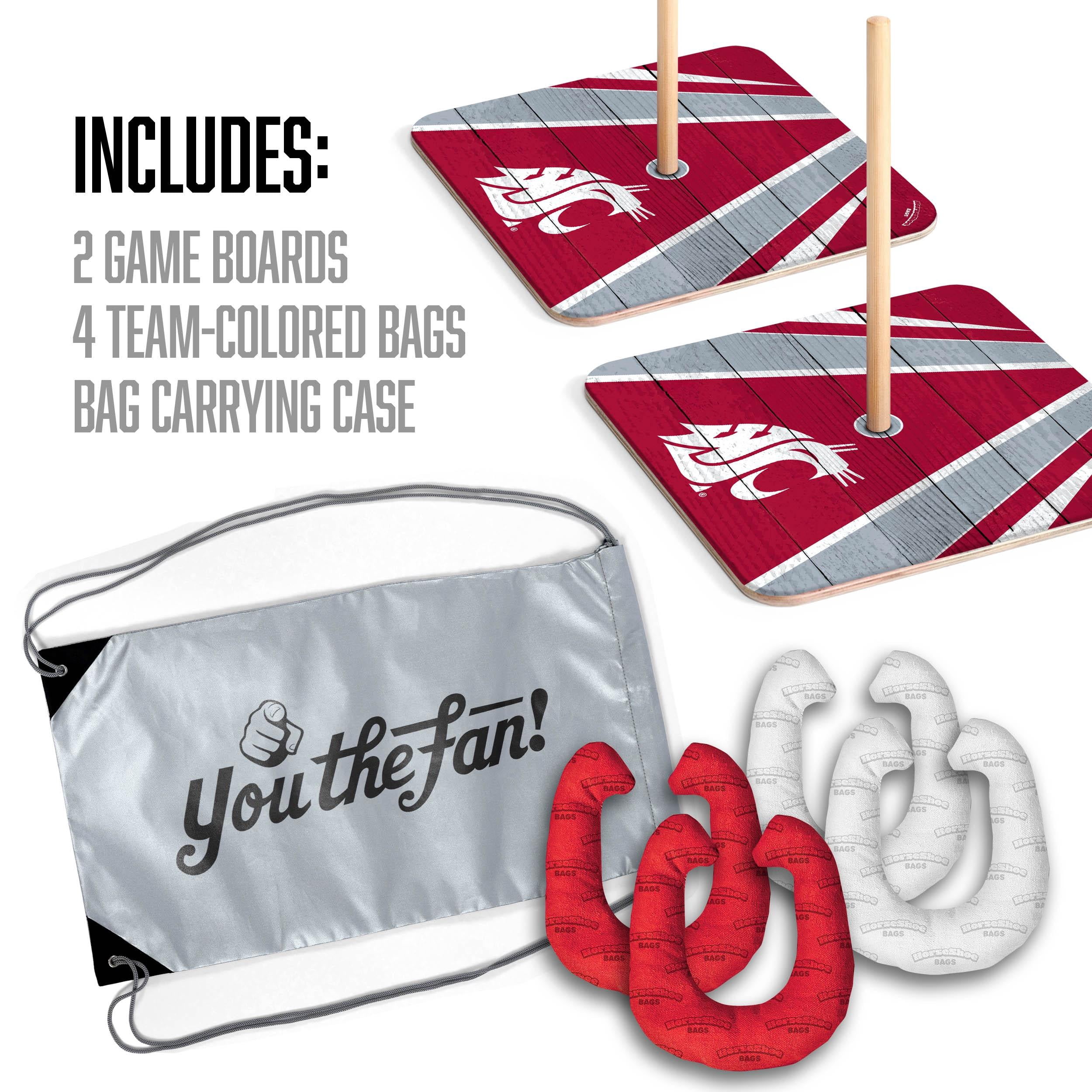 YouTheFan NCAA Washington State Cougars HorseShoe Bags