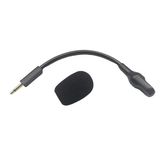 Gaming Headphone Mic Boom for Dedicated Model Spare Microphone Rod Black