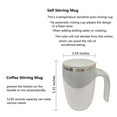 thumbnail image 4 of THLKIF Automatic Self-Stirring Coffee Mug, Rechargeable Magnetic Stirring Cup for Coffee/Milk/Cocoa, for Office Kitchen Travel, Gift Idea, 4 of 8