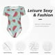 thumbnail image 4 of Balery Watermelon Body de cuello redondo de manga corta para mujer Tops de manga corta Tops básicos-Medium, 4 of 7