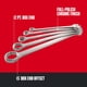 thumbnail image 3 of Juego de llaves CRAFTSMAN CMMT12054 SAE Jumbo de 5 piezas, 3 of 4