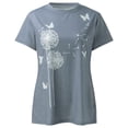thumbnail image 3 of Birdeem T-Shirt Mode Été Imprimé Ordinaire Manches Courtes Col Rond pour Femmes, 3 of 5