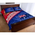 thumbnail image 3 of Juego de Cama Colcha - Aus Bandera y Escudo de Armas Juego de Funda de Colcha Waratah Flores, 3 of 5