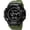 Green, variant on Men's Black Sports Watch - Large Face Chronograph Military Wristwatch with Luminous Hands, Waterproof Casual Silicone Strap for Outdoor and Daily Use - Gift for Men