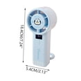 thumbnail image 3 of Linnome Cartoon Printed High Speed Fan USB Rechargeable Hanging Desktop Handheld Powerful Wind 7.24x2.12in Blue, 3 of 6