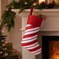 thumbnail image 2 of Christmas Stockings, Classic Holiday Xmas Stocking with Hanging Loop, Gift Bag for Fireplace Mantel, Tree and Family Holiday Decor, 2 of 6