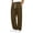 Brown, variant on Iyufng Mens Knee Pleated Loose Wide Leg Casual Track Pants Drawstring Elastic Waist with Side Pockets