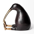 thumbnail image 3 of Mercana Furniture Dodo Black and Gold Cast Metal Mauritian Bird Sculpture, 3 of 8