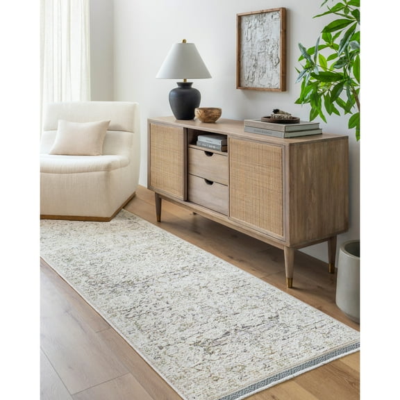Artistic Wavers Rivaldo Area Rug, 5' x 7', Light Olive/Cream