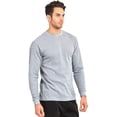 thumbnail image 2 of Men's Classic Waffle-Knit Medium Weight Thermal Top 3XL, Heather Grey, 2 of 4