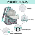 thumbnail image 2 of Zen Inspired Pattern Spiritual Awakening Print Lotus Flower Yoga Art Student Backpack Adjustable Shoulder Straps Chest Strap Durable, 2 of 6