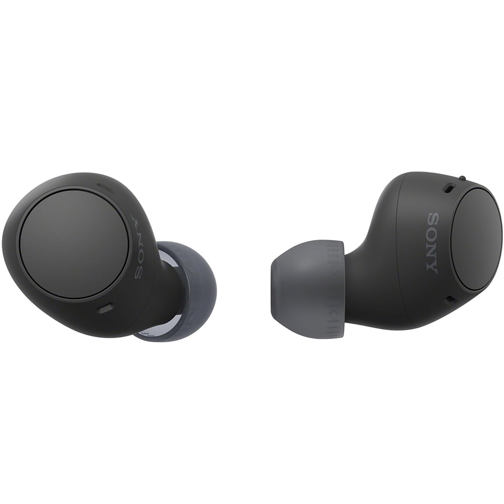 Sony WFC510/B Truly Wireless Earbuds with 22-Hour Battery, IPX4, Multipoint, Black Bundle with Deco Essentials Converter Adapter Type C Adapter and 1 YR CPS Enhanced Protection Pack