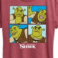 thumbnail image 3 of Shrek - Many Faces of Shrek - Women's Short Sleeve Graphic T-Shirt, 3 of 5