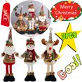 thumbnail image 2 of Nuevo 3/1PC muñecos retráctiles de Navidad árbol de decoración adorno de Año Nuevo reno muñeco de nieve Papá Noel muñeco de pie decoración de Navidad regalo, 2 of 5