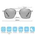 thumbnail image 2 of Gafas de sol fotosensibles que cambian de color con doble haz, gafas de sol de moda, hechas de PC, 2 of 5