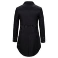 thumbnail image 3 of Mens Gothic Tailcoat Jacket Steampunk Victorian Coat Black XXL, 3 of 7