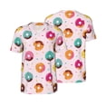 thumbnail image 6 of Rocae Colorful Donuts for Breathable Men's Baseball T-Shirt Fashionable Casual Baseball Jersey, Moisture-wicking Sportswear Small, 6 of 9