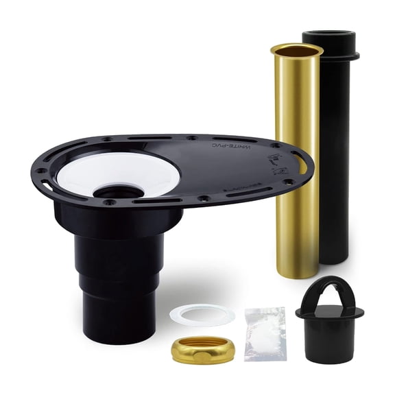 Freestanding Tub Drain set With Brass Tailpiece Complete Freestanding Bathtub Drain for Quick & Mess Frees Installation