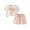 d-Pink632, variant on VNKIDY Girls Outfits Sets Toddler Summer Casual Dotted Bow Short Sleeve O-Neck Two Piece Outfits Sets For Comfortable Elastic Waist Playwear Fashionable