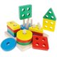 thumbnail image 1 of Muyoka Austok Juego de bloques de construcción de madera, juguete educativo de madera, forma de madera, reconocimiento de color, pila preescolar y clasificación de bloques geométricos para niños Muyoka Hogar, 1 of 7