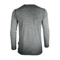 thumbnail image 3 of ZIMEGO Men's Garment Color Dyed Vintage Wash Long Sleeve V Neck Athletic Fit Henley, 3 of 4