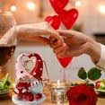 thumbnail image 5 of Pair of Valentine's Day Gnome Statues for Home Decoration, Table Ornaments, Romantic Gifts, Sizes 4.72x3.54x2.36in, 5 of 6