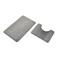 thumbnail image 1 of 2-Piece Pebble-Print Bathroom Rug Set with Non-Slip Backing, Machine-Washable for Shower & Toilet Areas, 1 of 7