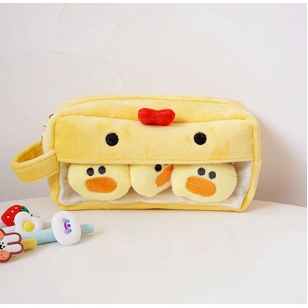 Estuche de peluche bonito Estuche de lápices de gran capacidad Estuche de lápices Hada Personalidad creativa Divertido Simple Estilo femenino