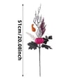 thumbnail image 3 of Hyknon Halloween Artificial Floral Pick Decor, Glitter Pumpkin Skull Spider Branch Stem Insert Ornament, Decor Ornaments for Vase Bar Table Centerpiece Fireplace Mantel Halloween Party Home Indoor A, 3 of 6