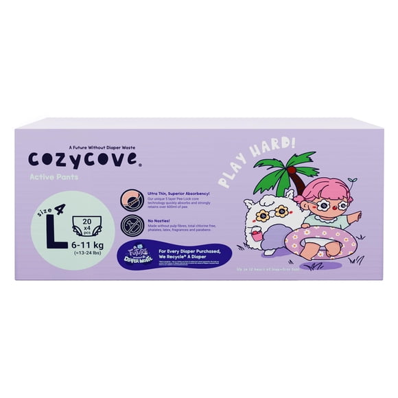 Pantalones de entrenamiento Cozycove talla 4 (6‑11 kg) - 80 unidades