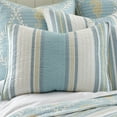 thumbnail image 2 of Levtex Home - Kailua Quilt Set - King Quilt + Two King Pillow Shams - Stripe - Blue Teal Taupe Cream - Quilt (106x92in.) and Pillow Shams (36x20in. ) - Reversible - Cotton Fabric, 2 of 5