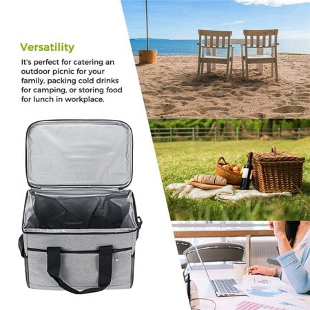 lunch thermos insulated 33l cooler unisex tote cold adult bag box